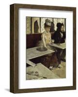 In the Cafe, 1873-Edgar Degas-Framed Art Print