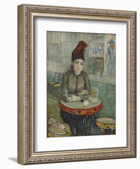 In the Café. Agostina Segatori in Le Tambourin, 1887-1888-Vincent van Gogh-Framed Giclee Print