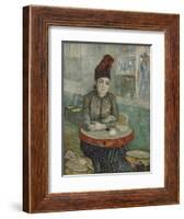 In the Café. Agostina Segatori in Le Tambourin, 1887-1888-Vincent van Gogh-Framed Giclee Print