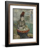 In the Café. Agostina Segatori in Le Tambourin, 1887-1888-Vincent van Gogh-Framed Giclee Print