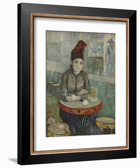 In the Café. Agostina Segatori in Le Tambourin, 1887-1888-Vincent van Gogh-Framed Giclee Print