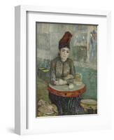 In the Café. Agostina Segatori in Le Tambourin, 1887-1888-Vincent van Gogh-Framed Giclee Print