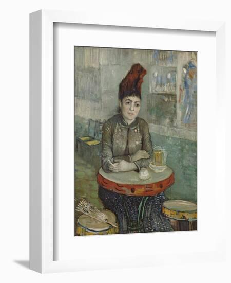 In the Café. Agostina Segatori in Le Tambourin, 1887-1888-Vincent van Gogh-Framed Giclee Print