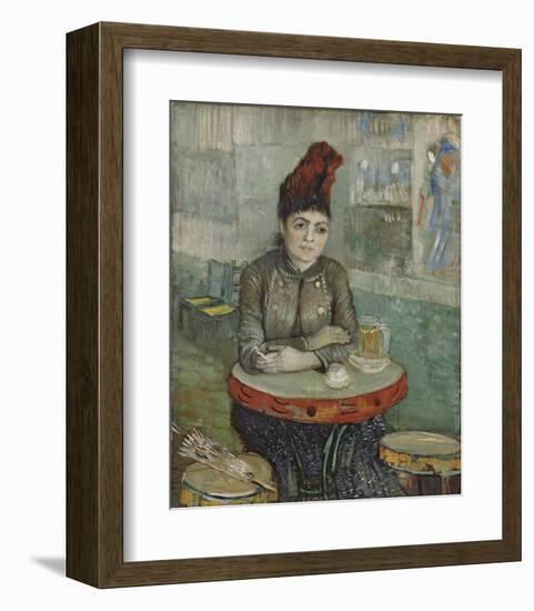 In the Cafe: Agostina Segatori in Le Tambourin, 1887-Vincent van Gogh-Framed Art Print