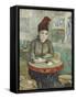 In the Cafe: Agostina Segatori in Le Tambourin-Vincent van Gogh-Framed Stretched Canvas