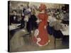 In the Café D'Harcourt at Paris-Henri Jacques Edouard Evenepoel-Stretched Canvas