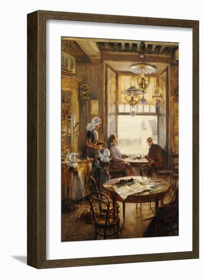 In the Cafe-Lieven Herremans-Framed Giclee Print