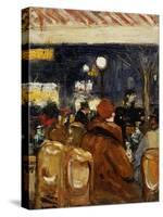 In the Cafe-Lesser Ury-Stretched Canvas