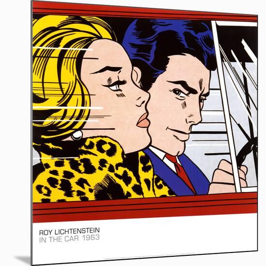 In the Car, c.1963-Roy Lichtenstein-Mounted Art Print