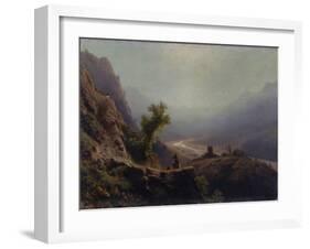 In the Caucasus Mountains, 1879-Lev Felixovich Lagorio-Framed Giclee Print