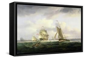 In the Channel-Thomas Luny-Framed Stretched Canvas