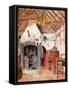 'In the Chappells' cottage at Rolleston-Kate Greenaway-Framed Stretched Canvas