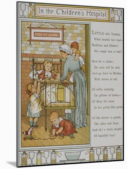 In the Children's Hospital. a Nurse Attending a Sick Child. Illustration From London Town'-Thomas Crane-Mounted Giclee Print