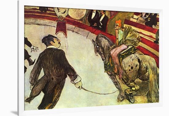 In the Circus-Henri de Toulouse-Lautrec-Framed Art Print