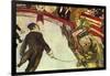 In the Circus-Henri de Toulouse-Lautrec-Framed Art Print