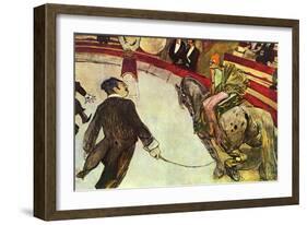 In the Circus-Henri de Toulouse-Lautrec-Framed Art Print