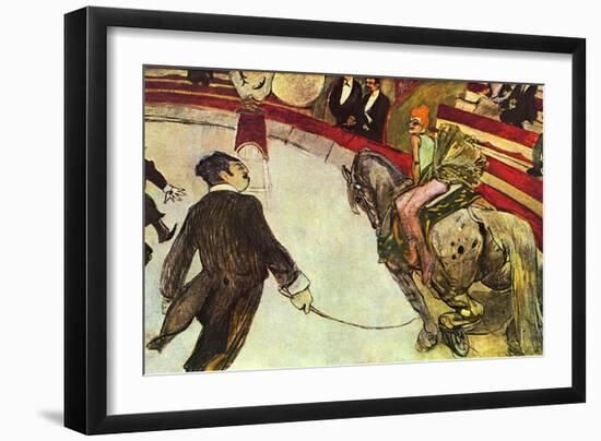 In the Circus-Henri de Toulouse-Lautrec-Framed Art Print