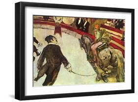 In the Circus-Henri de Toulouse-Lautrec-Framed Art Print