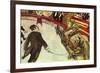 In The Circus-Henri de Toulouse-Lautrec-Framed Premium Giclee Print