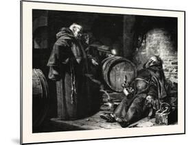 In the Cloister Cellar-Eduard Grutzner-Mounted Giclee Print