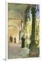 In the Cloisters of Santa Maria Jesus Monastery, in Taormina, 1885-Peder Mork Monsted-Framed Giclee Print