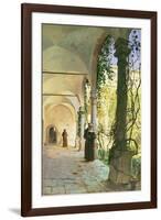 In the Cloisters of Santa Maria Jesus Monastery, in Taormina, 1885-Peder Mork Monsted-Framed Giclee Print