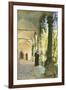 In the Cloisters of Santa Maria Jesus Monastery, in Taormina, 1885-Peder Mork Monsted-Framed Giclee Print