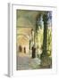 In the Cloisters of Santa Maria Jesus Monastery, in Taormina, 1885-Peder Mork Monsted-Framed Giclee Print