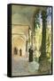 In the Cloisters of Santa Maria Jesus Monastery, in Taormina, 1885-Peder Mork Monsted-Framed Stretched Canvas