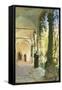 In the Cloisters of Santa Maria Jesus Monastery, in Taormina, 1885-Peder Mork Monsted-Framed Stretched Canvas