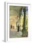 In the Cloisters of Santa Maria Jesus Monastery, in Taormina, 1885-Peder Mork Monsted-Framed Premium Giclee Print