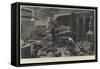 In the Commander's Cabin of HMS Alexandra-Charles Auguste Loye-Framed Stretched Canvas