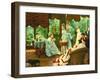 In the Conservatory-James Tissot-Framed Giclee Print