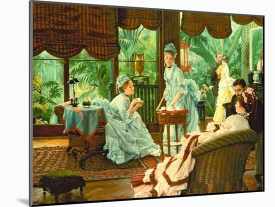 In the Conservatory-James Tissot-Mounted Giclee Print