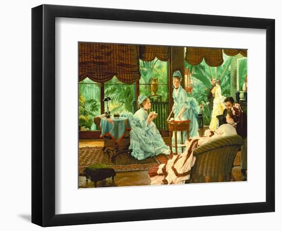 In the Conservatory-James Tissot-Framed Giclee Print