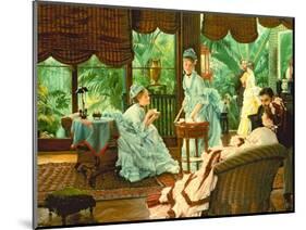 In the Conservatory-James Tissot-Mounted Giclee Print