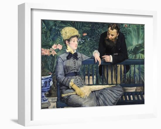 In the Conservatory-Edouard Manet-Framed Giclee Print