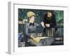 In the Conservatory-Edouard Manet-Framed Premium Giclee Print