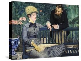 In the Conservatory-Edouard Manet-Stretched Canvas