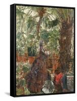 In the Conservatory-Edouard Frederic Wilhelm Richter-Framed Stretched Canvas