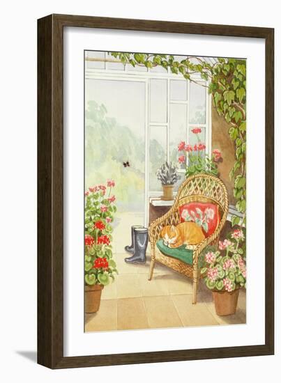 In the Conservatory-Lavinia Hamer-Framed Giclee Print