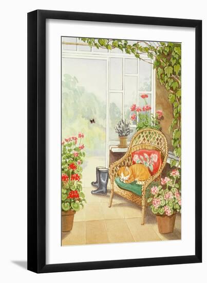 In the Conservatory-Lavinia Hamer-Framed Giclee Print