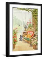 In the Conservatory-Lavinia Hamer-Framed Giclee Print