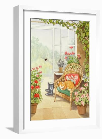 In the Conservatory-Lavinia Hamer-Framed Giclee Print