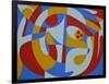 In the Continuity is the Word, 1988 (Acrylic on Board)-Ron Waddams-Framed Giclee Print