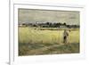 In the Cornfields at Gennevilliers, c.1875-Berthe Morisot-Framed Giclee Print