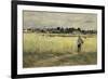 In the Cornfields at Gennevilliers, c.1875-Berthe Morisot-Framed Giclee Print