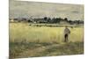 In the Cornfields at Gennevilliers, c.1875-Berthe Morisot-Mounted Giclee Print
