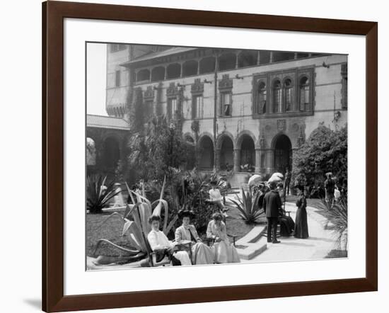 In the Court of the Ponce De Leon, St. Augustine, Fla.-null-Framed Photo