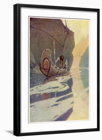 In the Crystal Depths-null-Framed Art Print